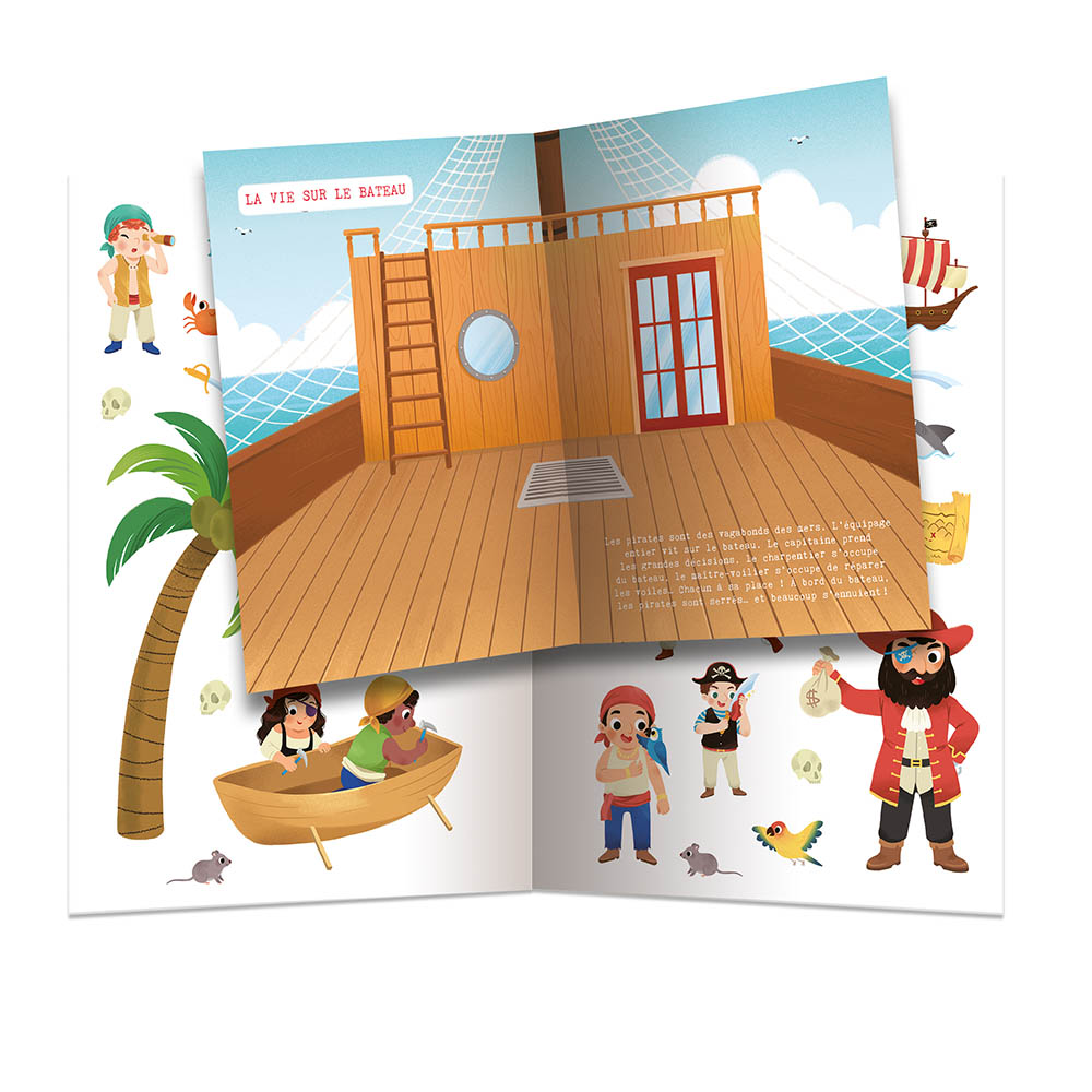 MES TOUT PREMIERS AUTOCOLLANTS - LES PIRATES