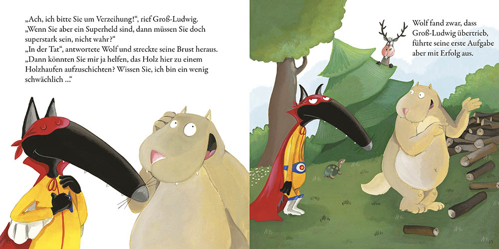 Le Loup Qui Voulait Être Un Super-Héros En Allemand