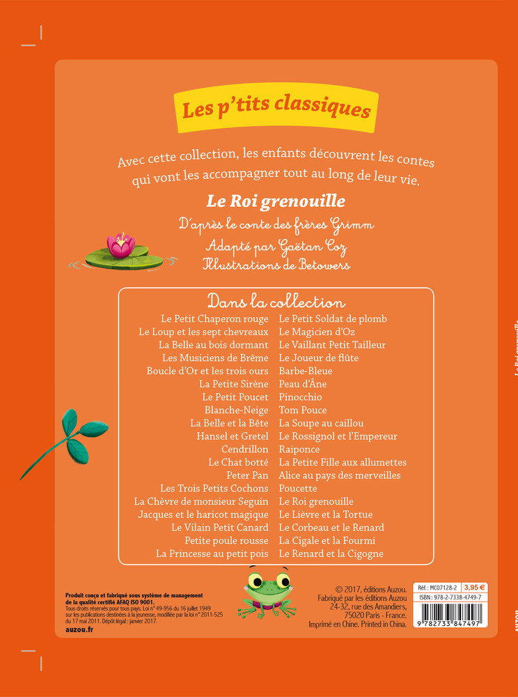 Les P'tits Classiques - Le Roi Grenouille