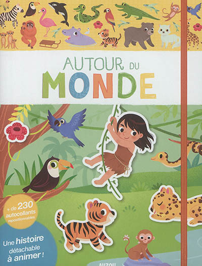 AUTOUR DU MONDE - MES PREMIERS AUTOCOLLANTS