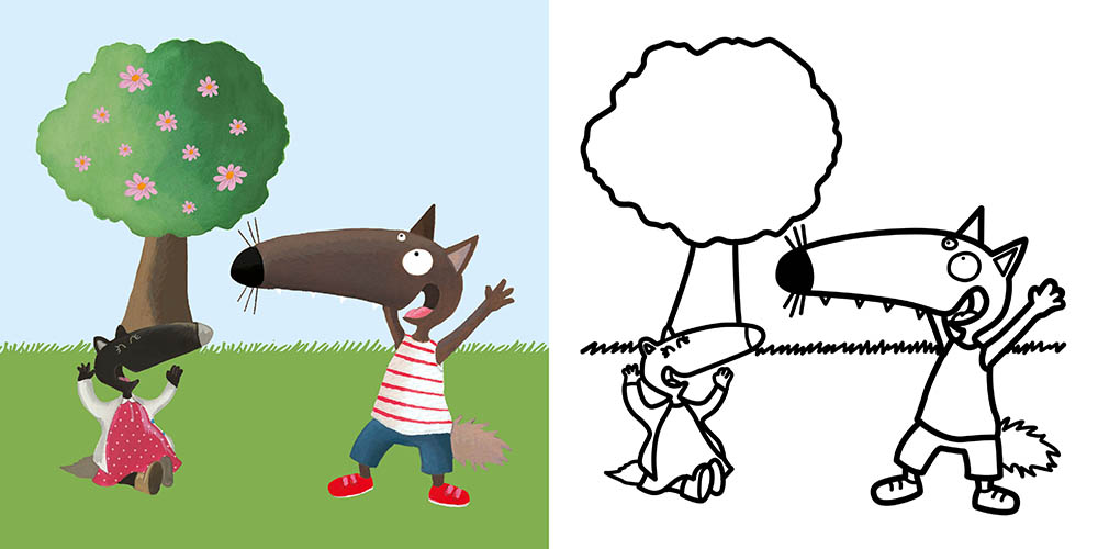 Mes Premiers Coloriages - P'tit Loup - Les Vacances