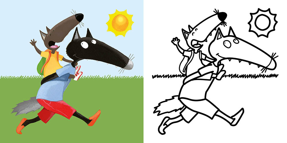 Mes Premiers Coloriages - P'tit Loup - Les Vacances