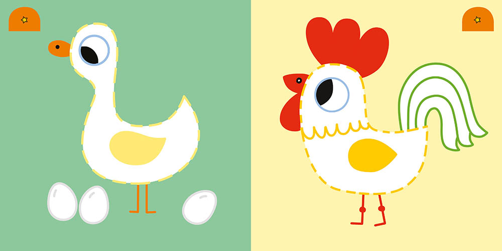 Mes Premiers Coloriages - Points À Relier - La Ferme