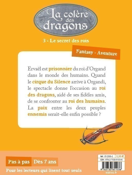LA COLERE DES DRAGONS T3 (LE SECRET DES ROIS)