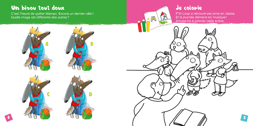 Mon Cahier D'activités P'tit Loup - À L'école Mon Cahier D'activités P'tit Loup - À L'école