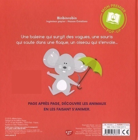 Mon Livre Pop-Up Des Animaux