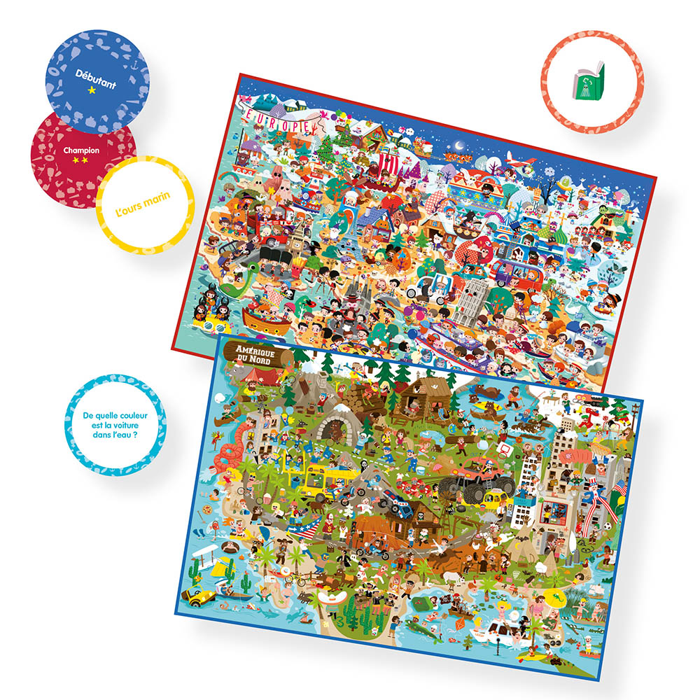MON JEU DE CHERCHE ET TROUVE GEANT AUTOUR DU MONDE