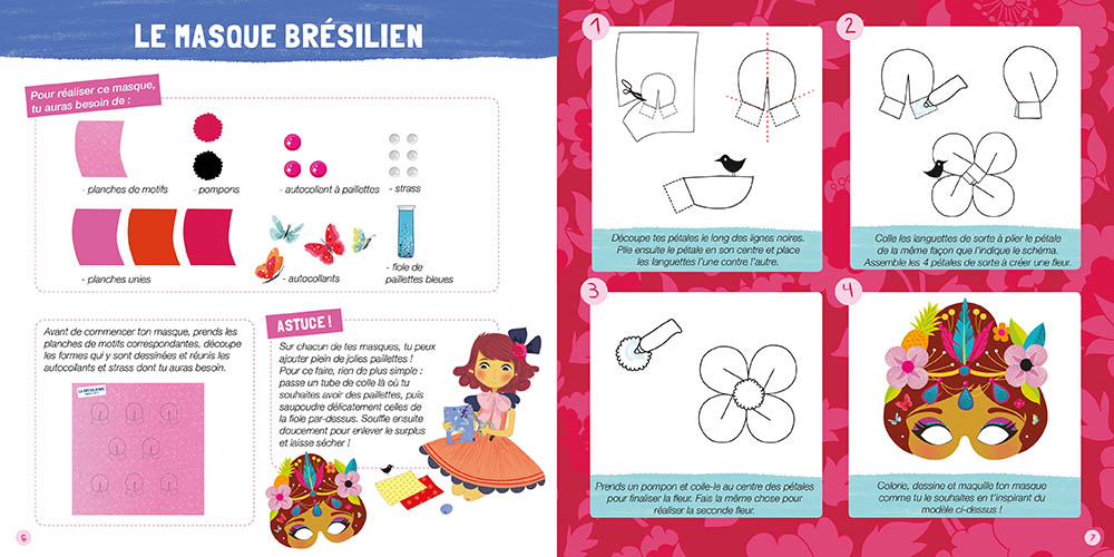 Mes Masques De Princesses Du Monde Nouvelle Edition Coll.ma Valisette D'artiste