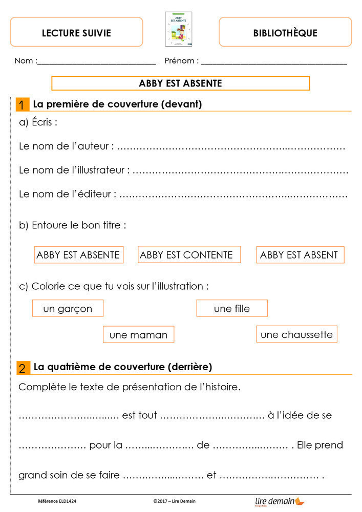 LECTURE SUIVIE - MATHEO SE DEPECHE / ABBY EST ABSENTE (50 EX)