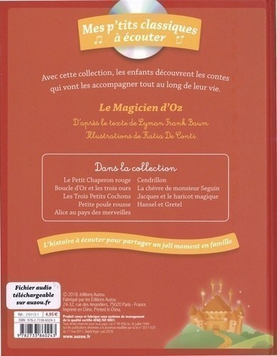 Le Magicien D'oz + Cd