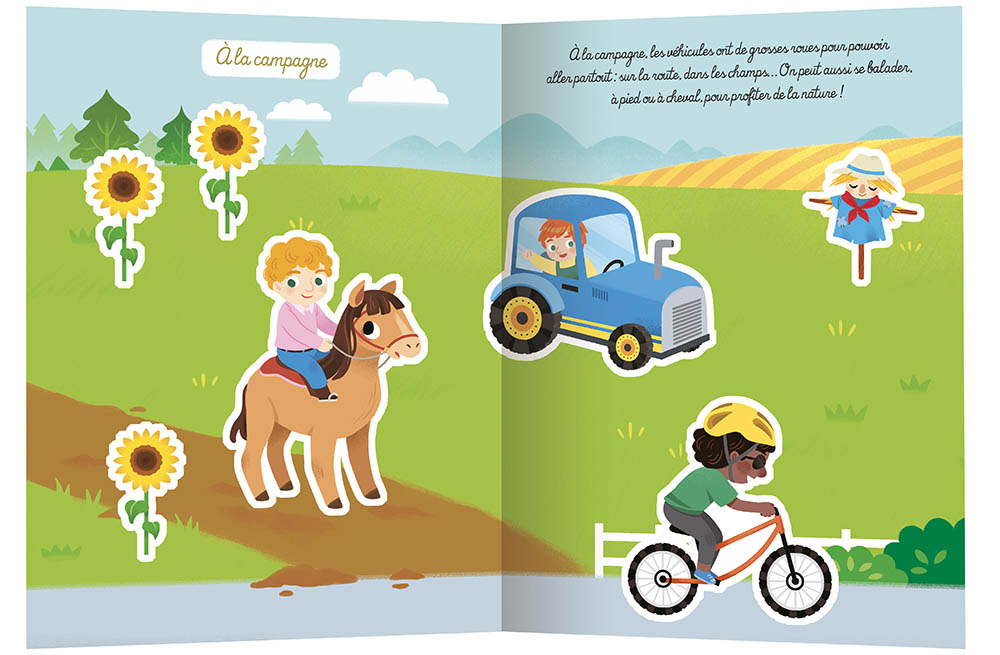 LES VEHICULES (LIVRE AUTOCOLLANTS)