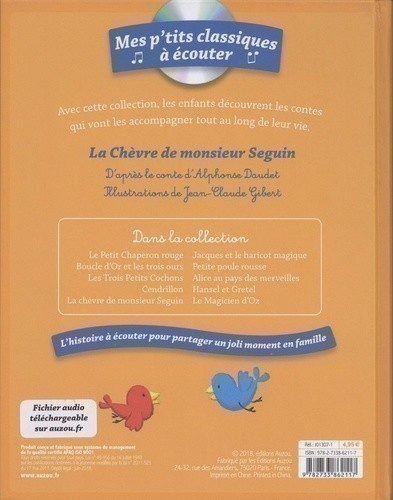 La Chèvre De M. Seguin + Cd  (Nouvelle Edition)