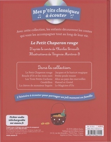 Le Petit Chaperon Rouge + Cd - Nouvelle Edition