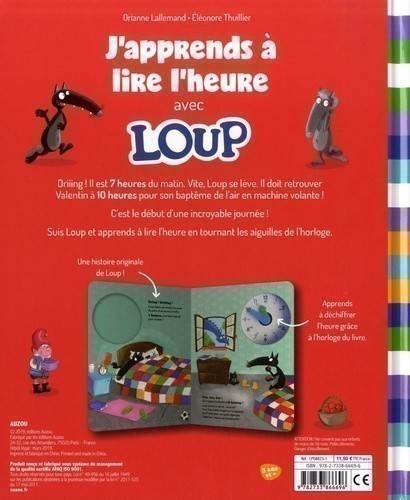 J'apprends À Lire L'heure Avec Loup