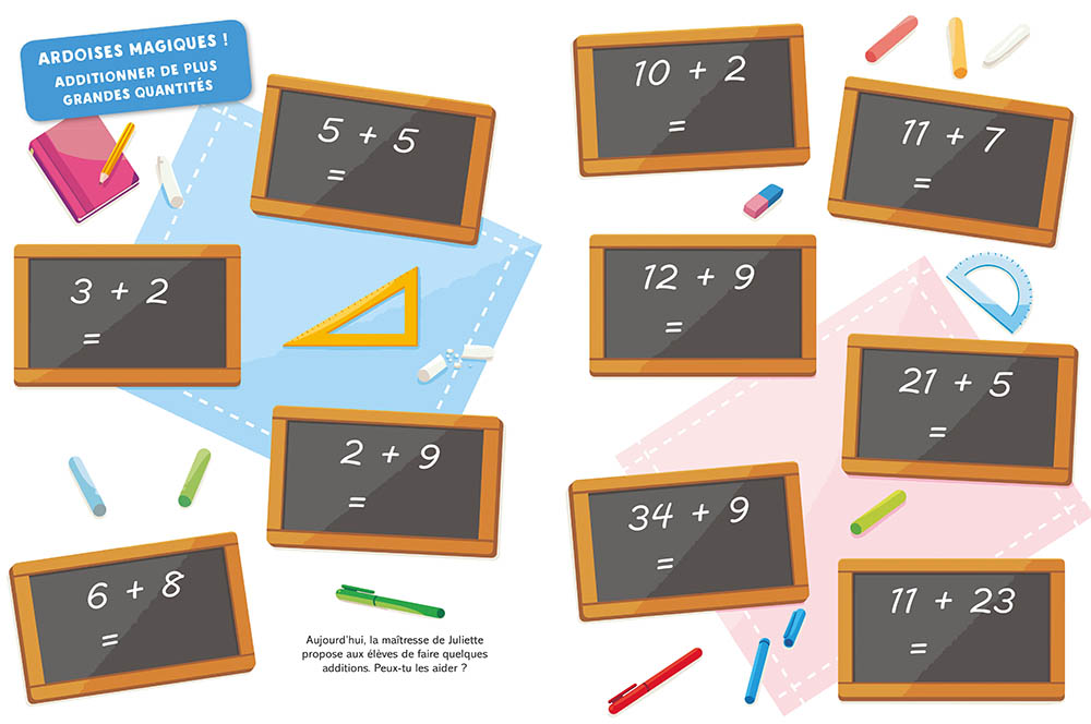 MES AUTOCOLLANTS MALINS EDUCATIFS - LES ADDITIONS