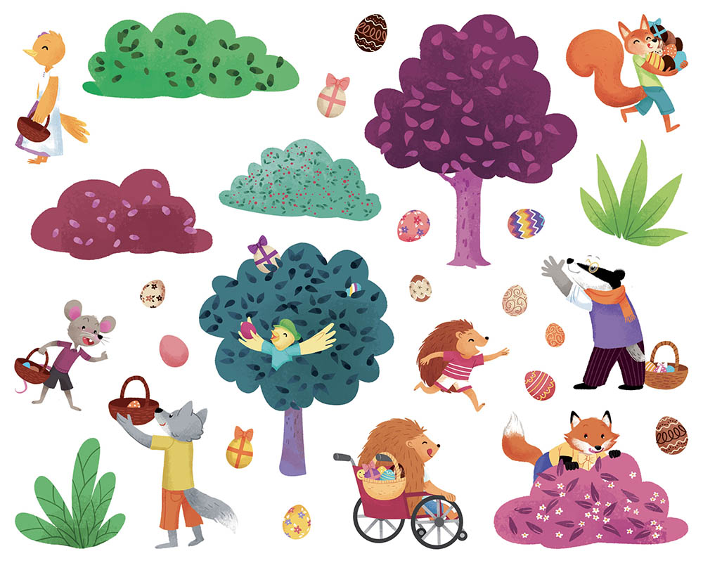 Mes Autocollants Pâques - Augustin Le Lapin