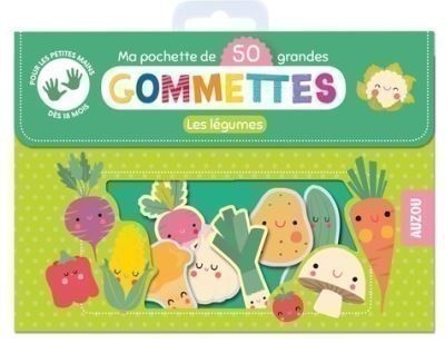 LES LEGUMES : MA POCHETTE DE 50 GRANDES GOMMETTES