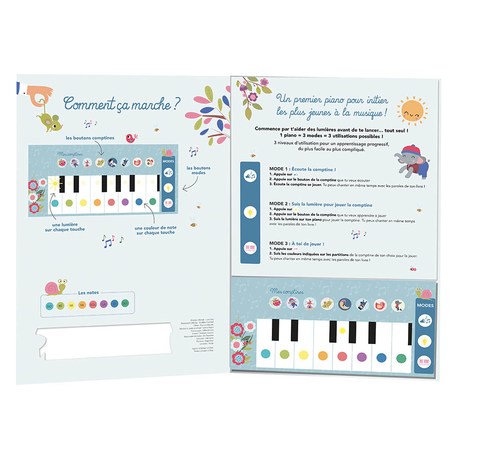 MON TOUT PREMIER LIVRE-PIANO : AVEC DES TOUCHES LUMINEUSES !