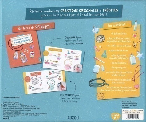 Lucky Charm Necklace With Glass Bottle Pendant