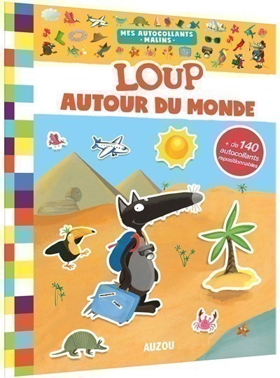 MES AUCOLLANTS MALINS : LOUP AUTOUR DU MONDE