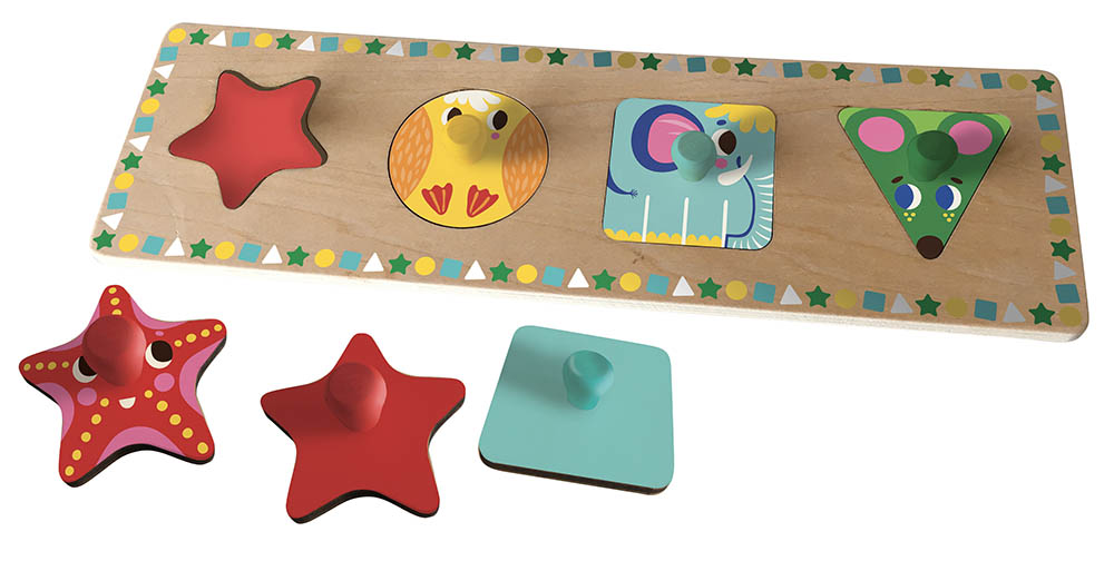 MES PUZZLES EN BOIS - FORMES ET ANIMAUX