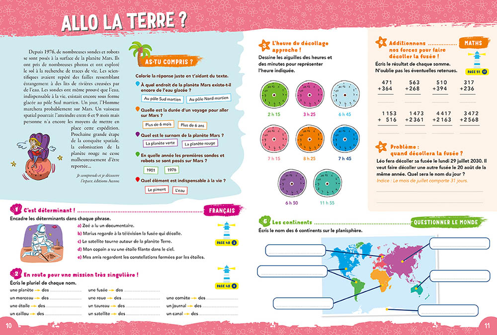 JE PROGRESSE EN VACANCES  DU CE2 AU CM1