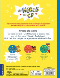 LES HEROS DU CP - MYSTERE A LA CANTINE NIV 1