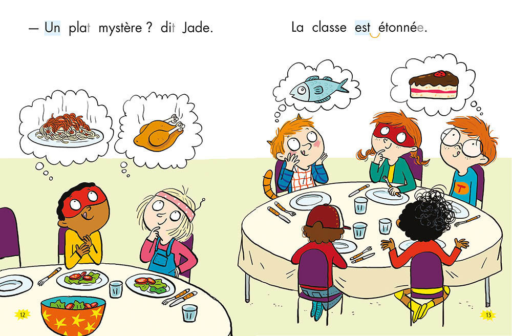 LES HEROS DU CP - MYSTERE A LA CANTINE NIV 1
