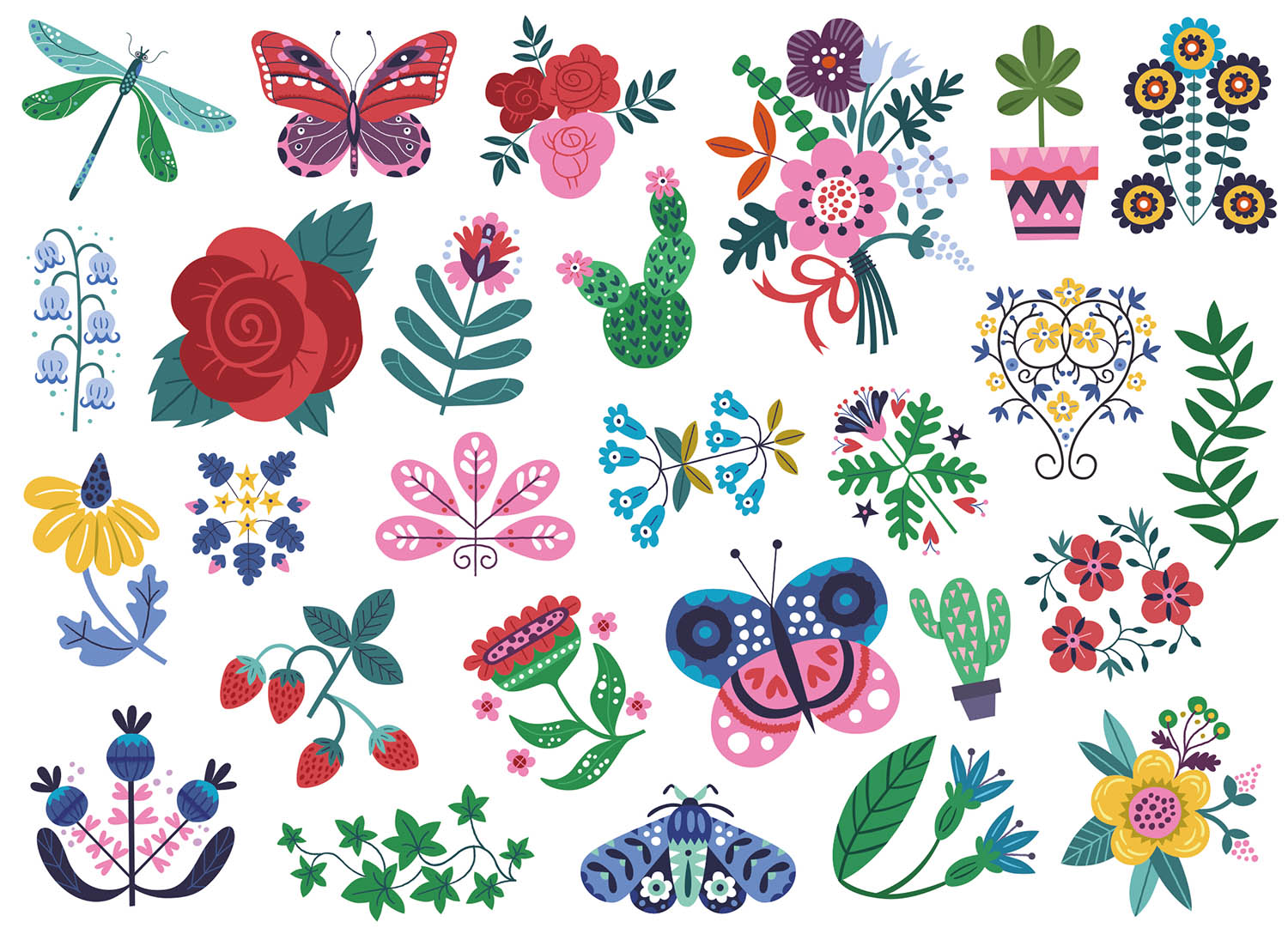 Mes P'tits Tattoos - Fleurs