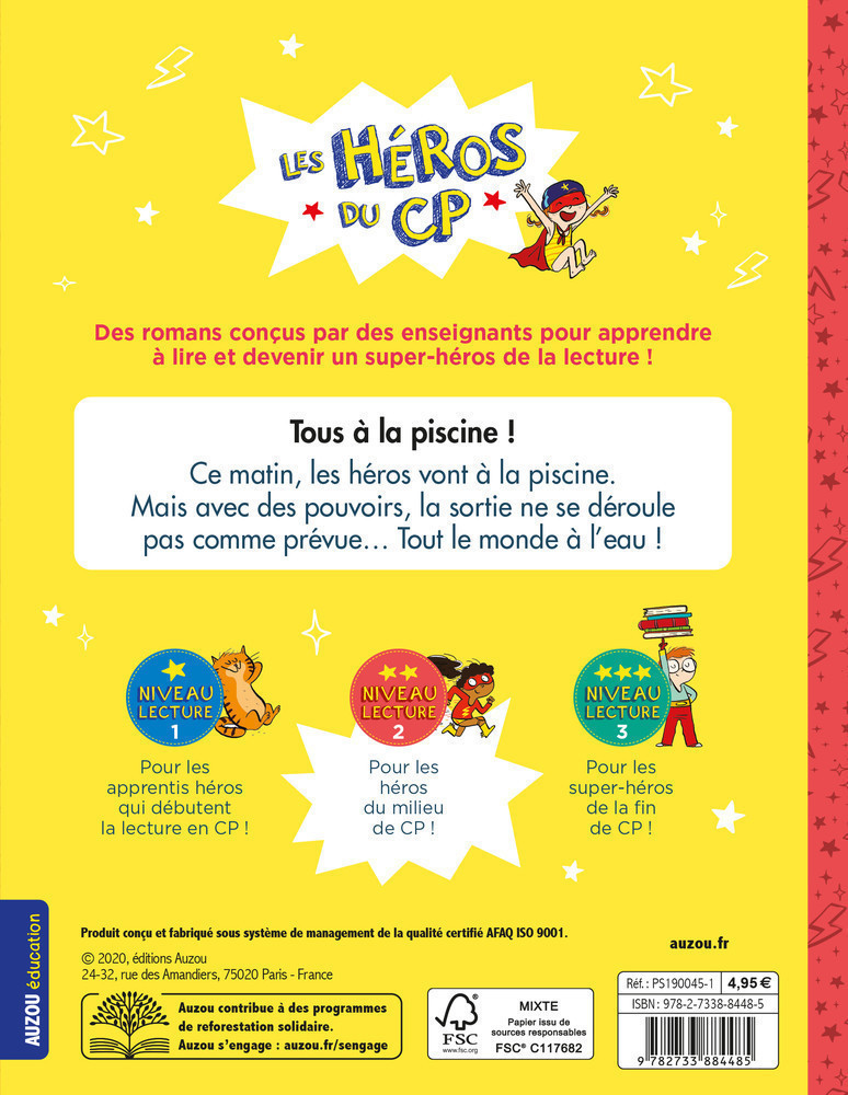 LES HEROS DU CP -TOUS A LA PISCINE !  NIV 2