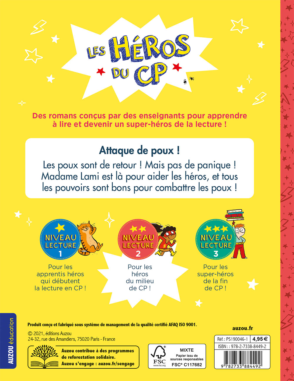 LES HEROS DU CP - ATTAQUE DES POUX ! NIV 2