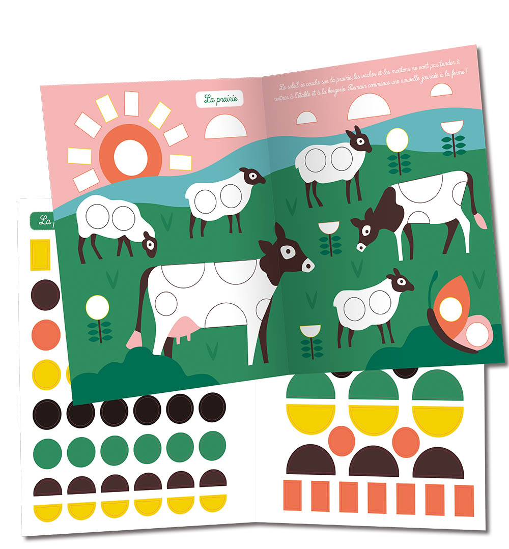 LA FERME : MES PREMIERES GOMMETTES FORMES