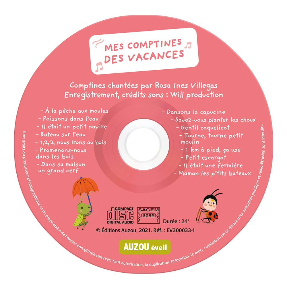 Mes comptines des vacances