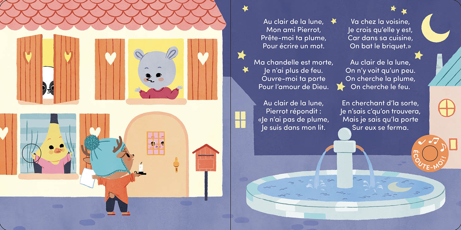 MA COMPTINE ANIMEE - AU CLAIR DE LA LUNE