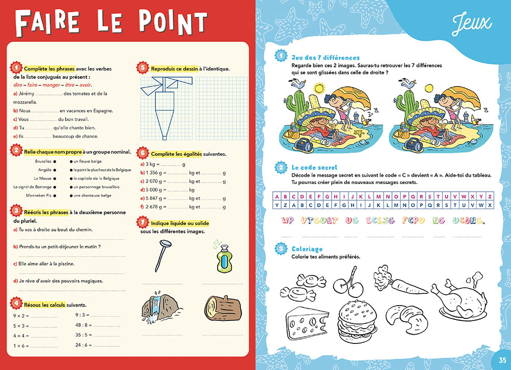 Je Progresse En Vacances - 3E À 4E Primaire