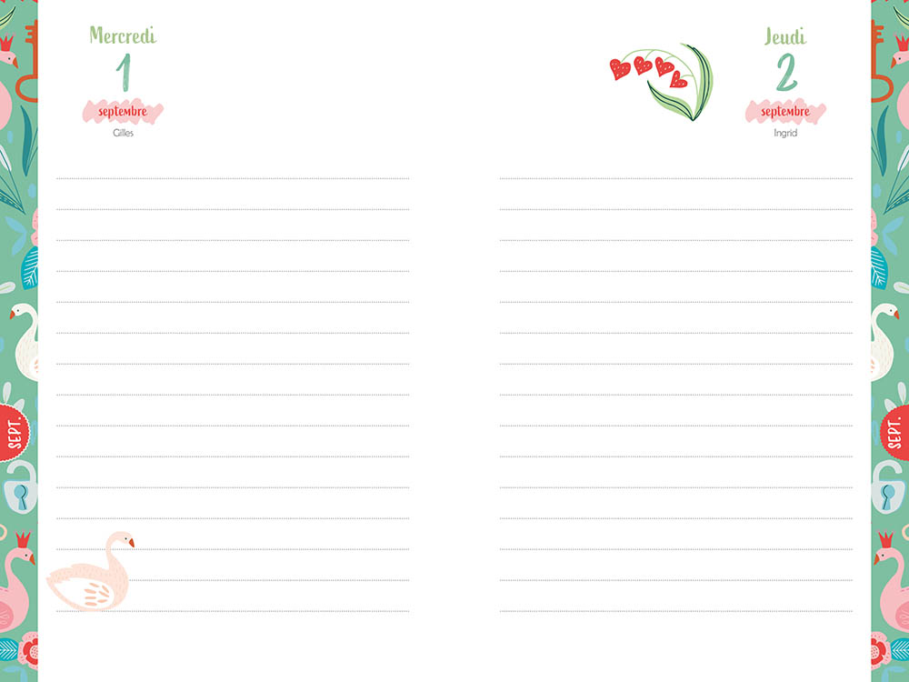 Mon Agenda Créatif À Colorier - 2021-2022