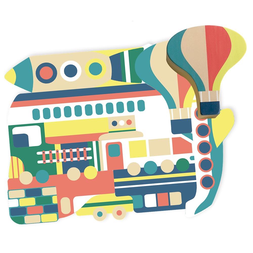 Mi Puzzle De Madera Vehículos