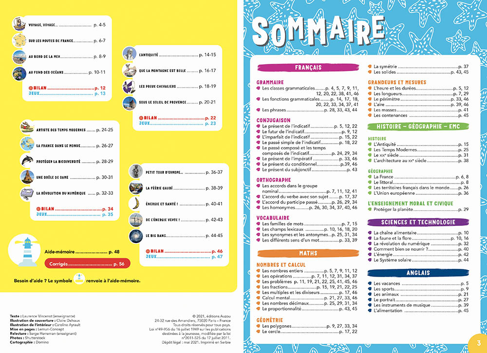 JE PROGRESSE EN VACANCES - CM2 A LA 6E