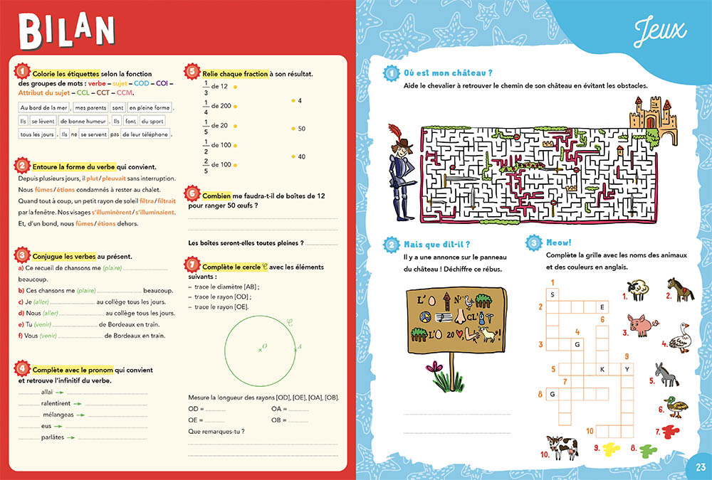 JE PROGRESSE EN VACANCES - CM2 A LA 6E