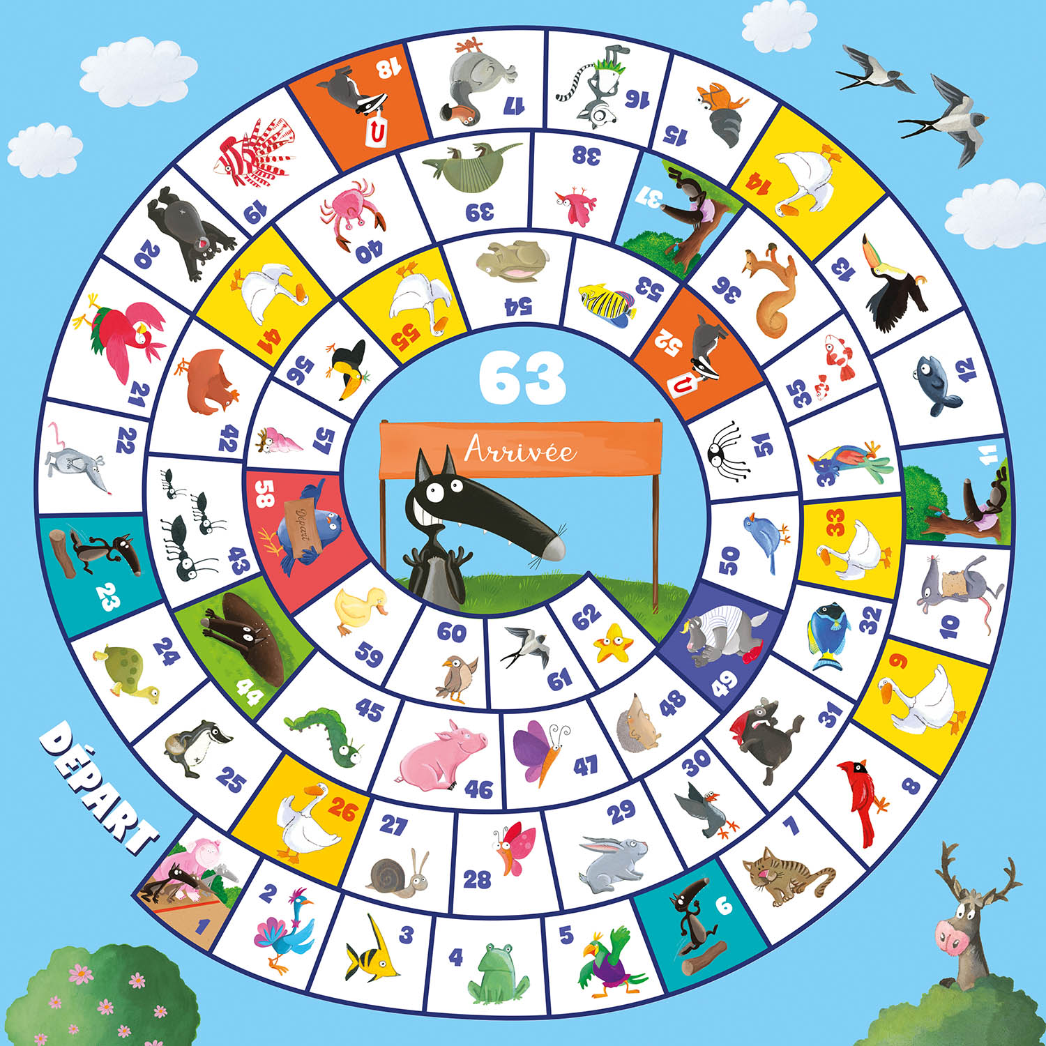 Grands Jeux - Mon Coffret 10 Jeux Classiques Avec Loup