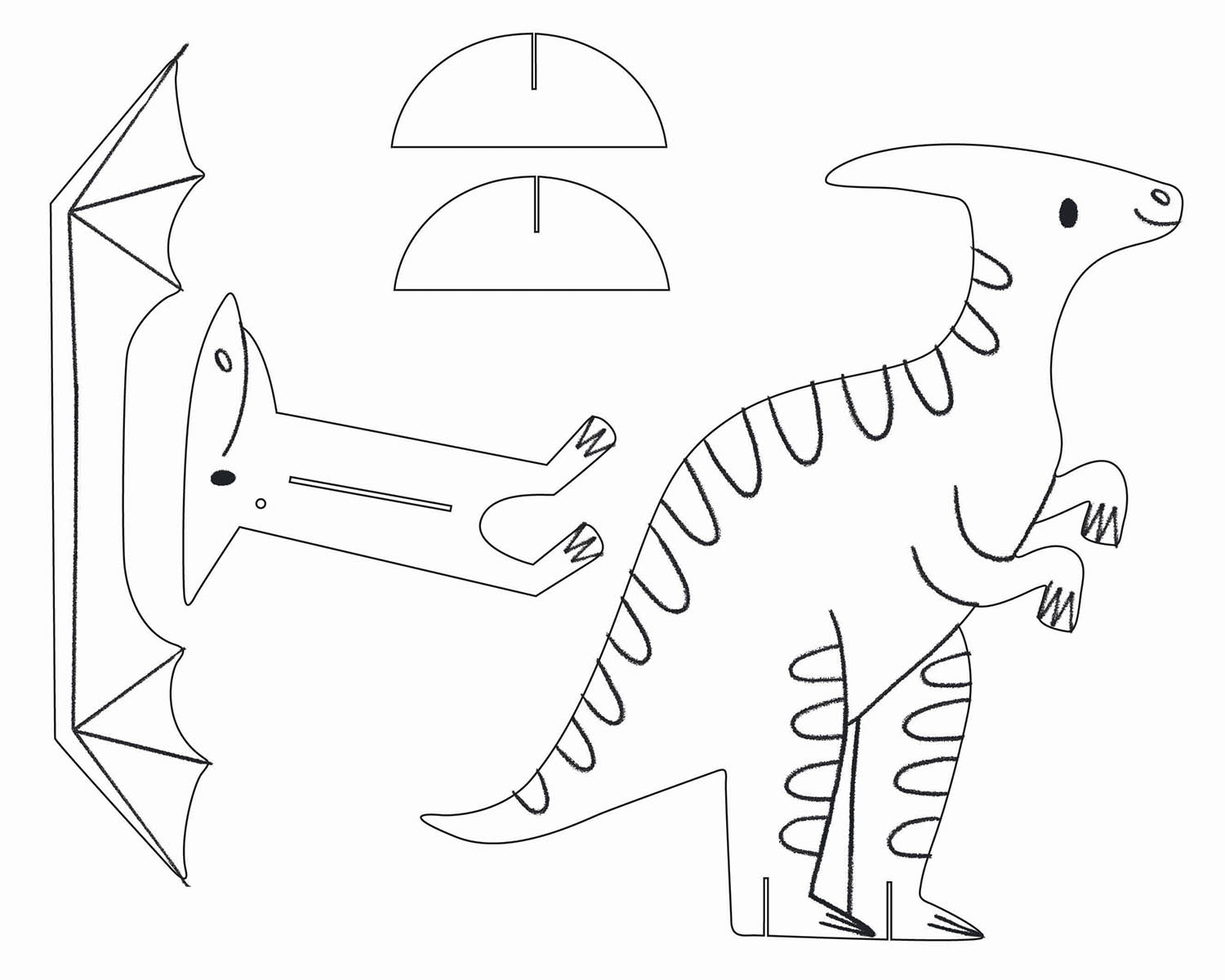 Créations colorées - Dinosaures