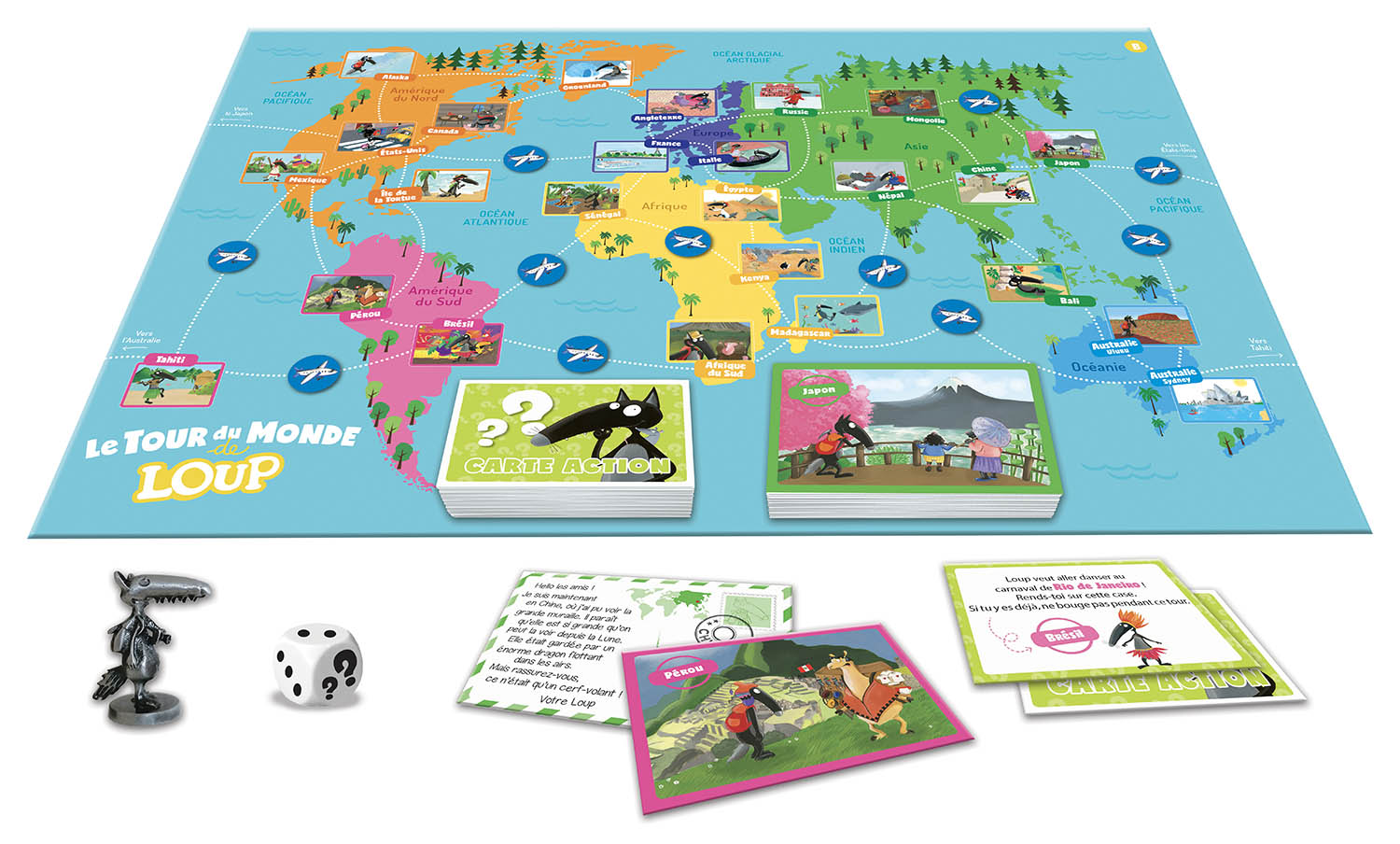 LE TOUR DU MONDE DE LOUP - LE JEU