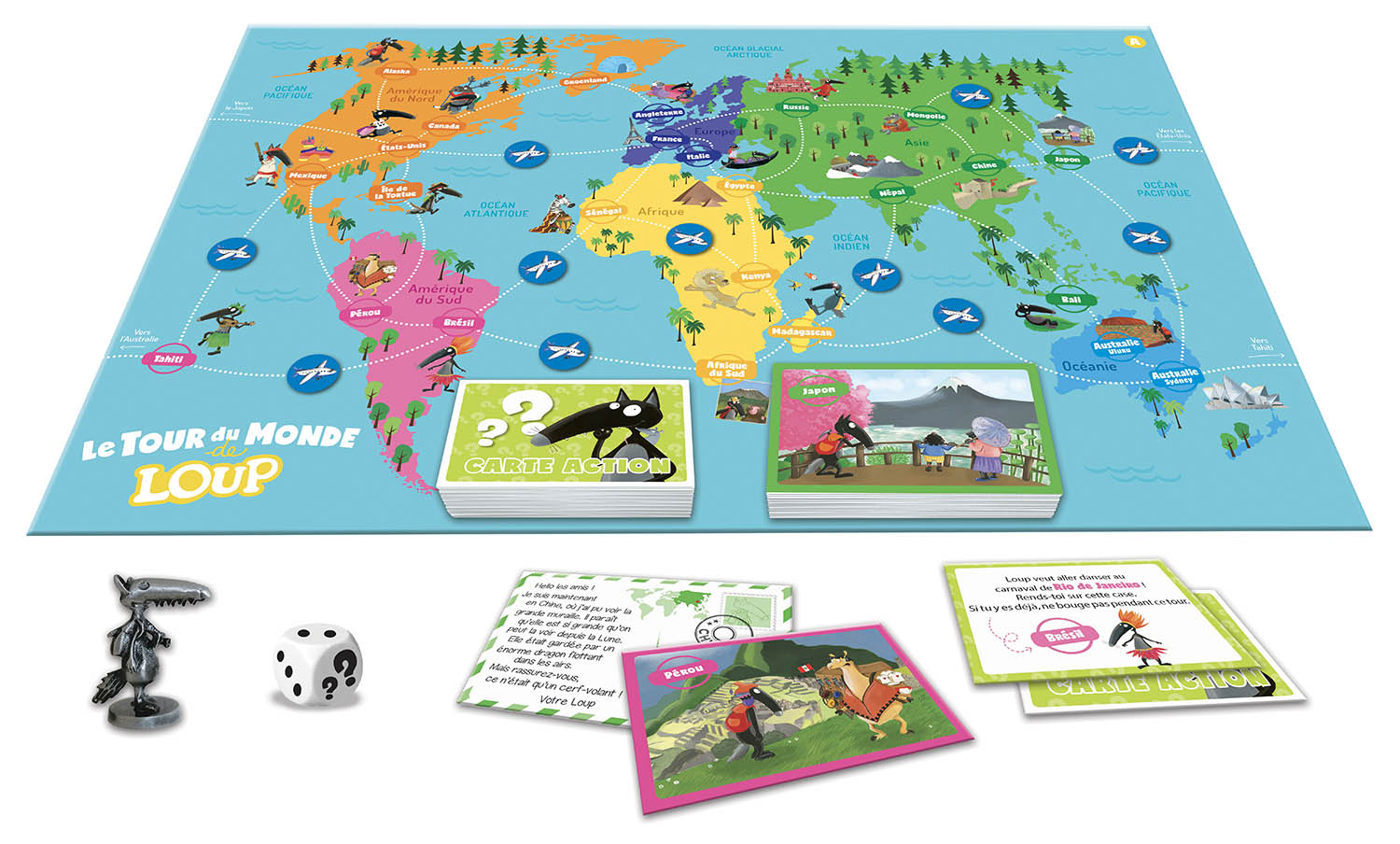 LE TOUR DU MONDE DE LOUP - LE JEU