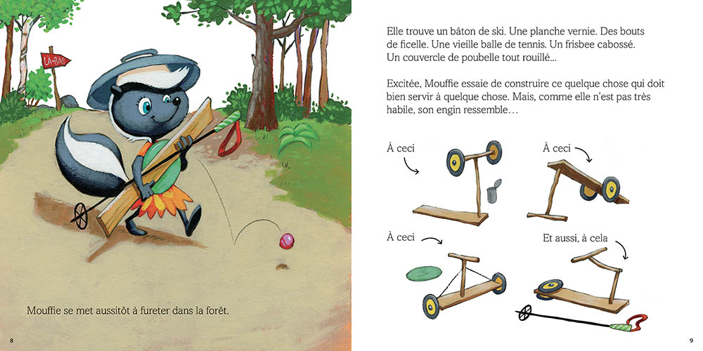 Mouffie La Mouffette En Trottinette