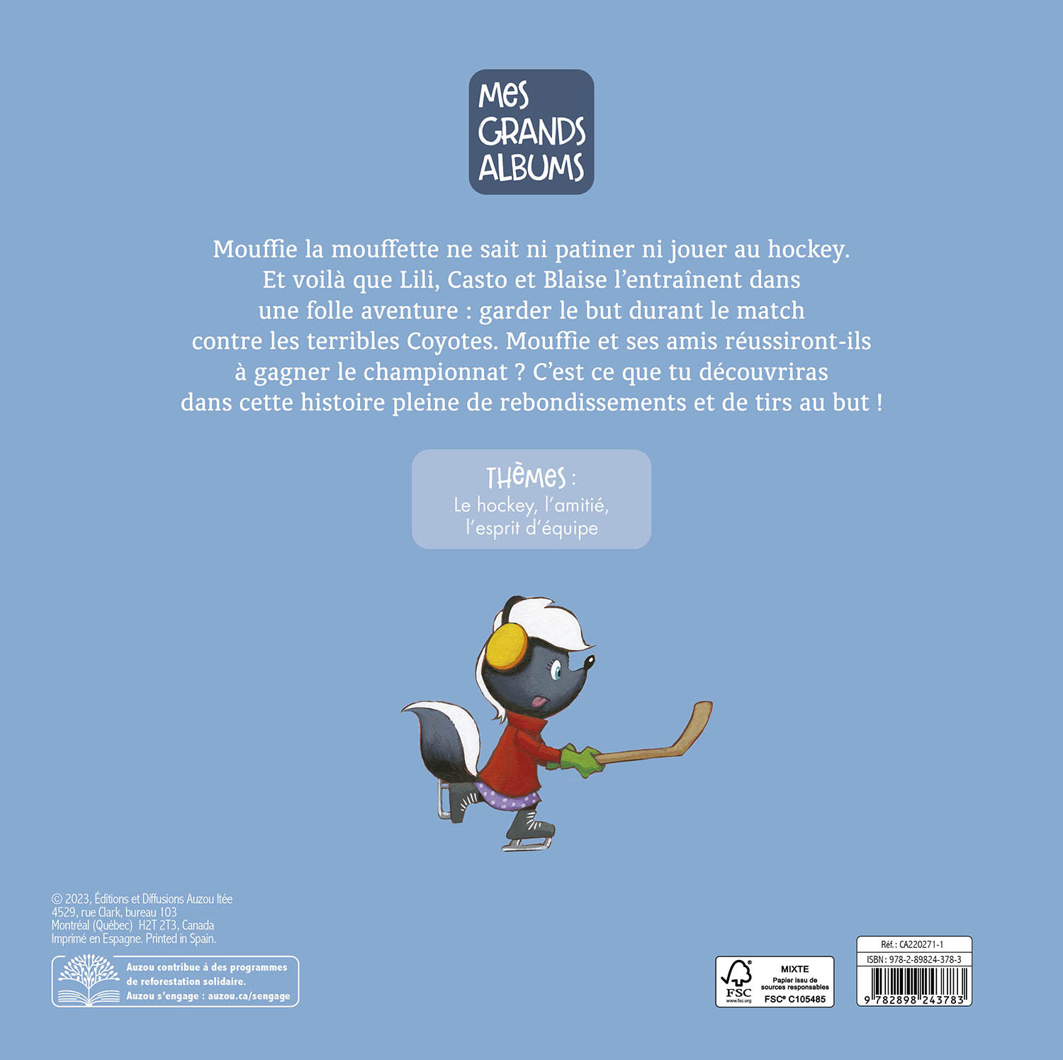 Mouffie La Mouffette Vive Le Hockey