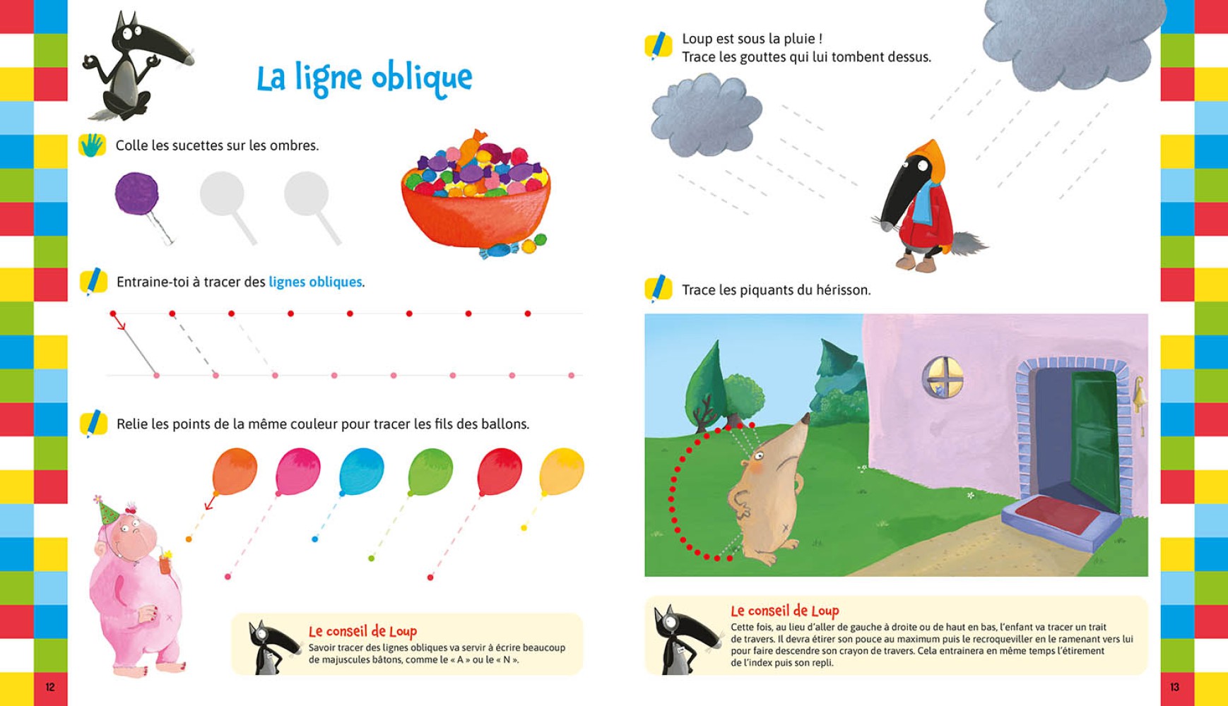 Je Me Prépare À L'écriture Avec Loup - Les Tracés Et Les Formes