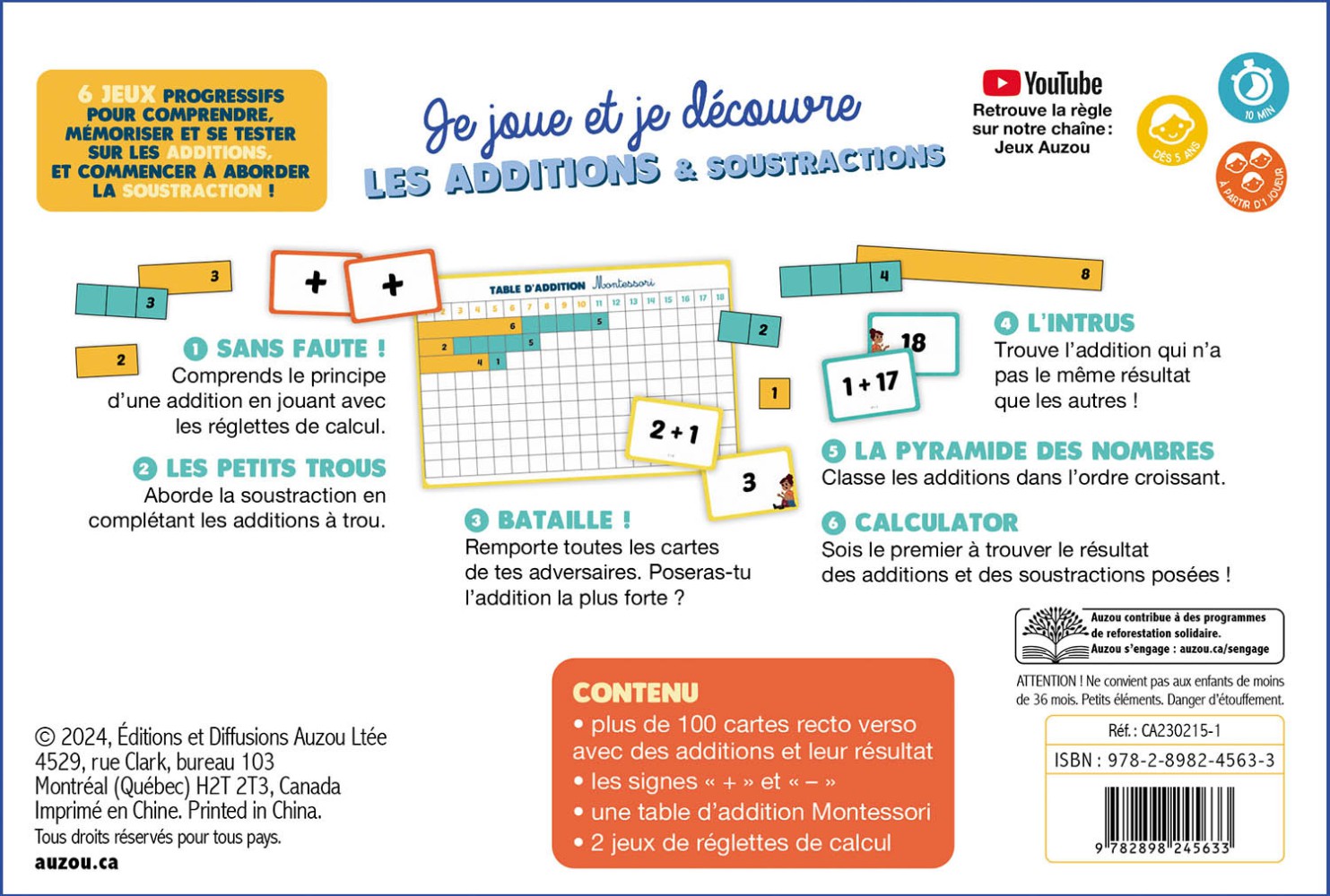 Je Joue Et Je Découvre - Les Additions Et Soustractions