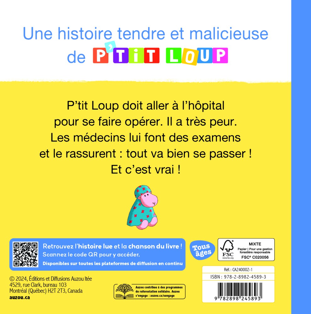 P'tit Loup Va À L'hôpital P'tit Loup Va À L'hôpital