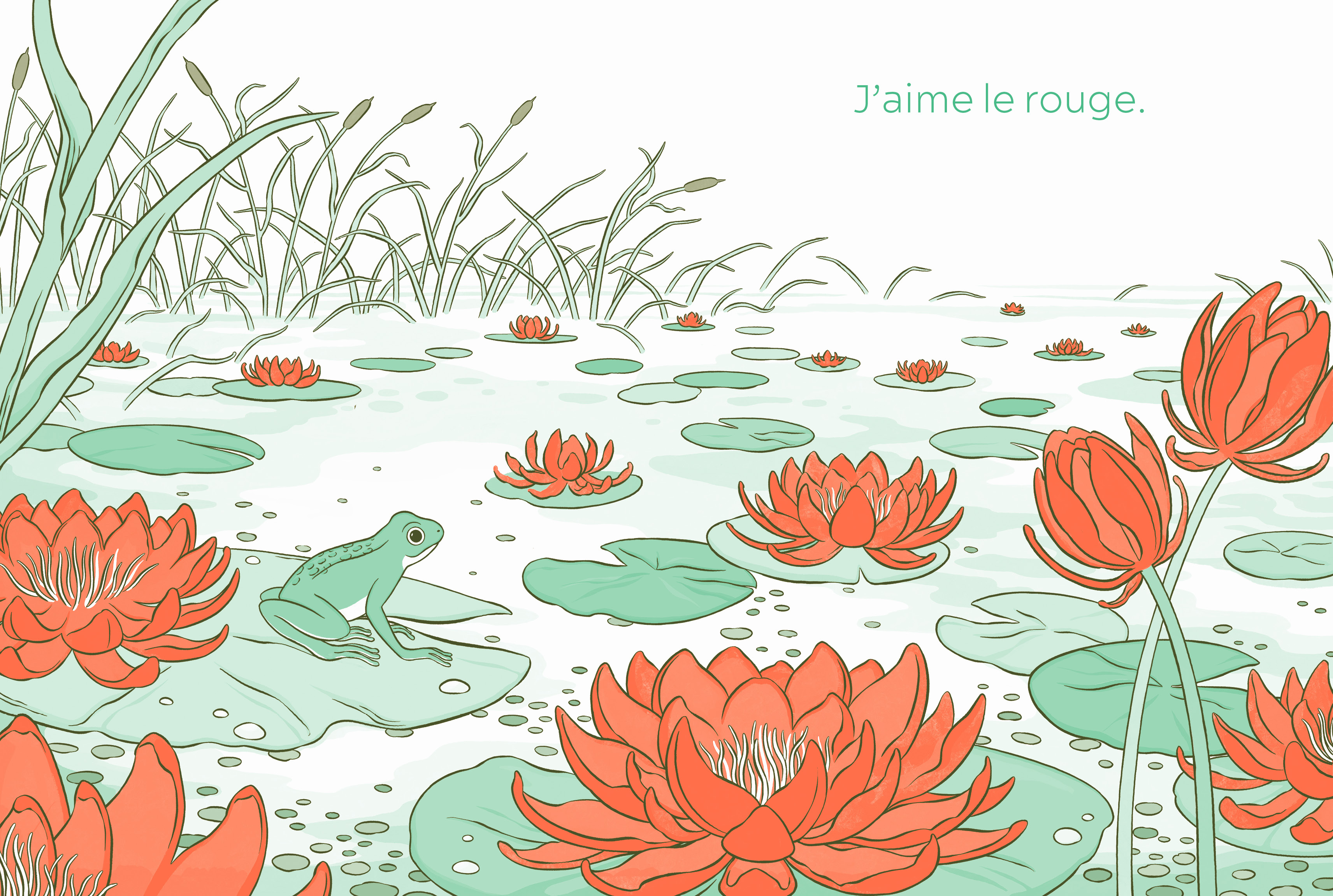 LA GRENOUILLE QUI AIMAIT LE ROUGE LA GRENOUILLE QUI AIMAIT LE ROUGE