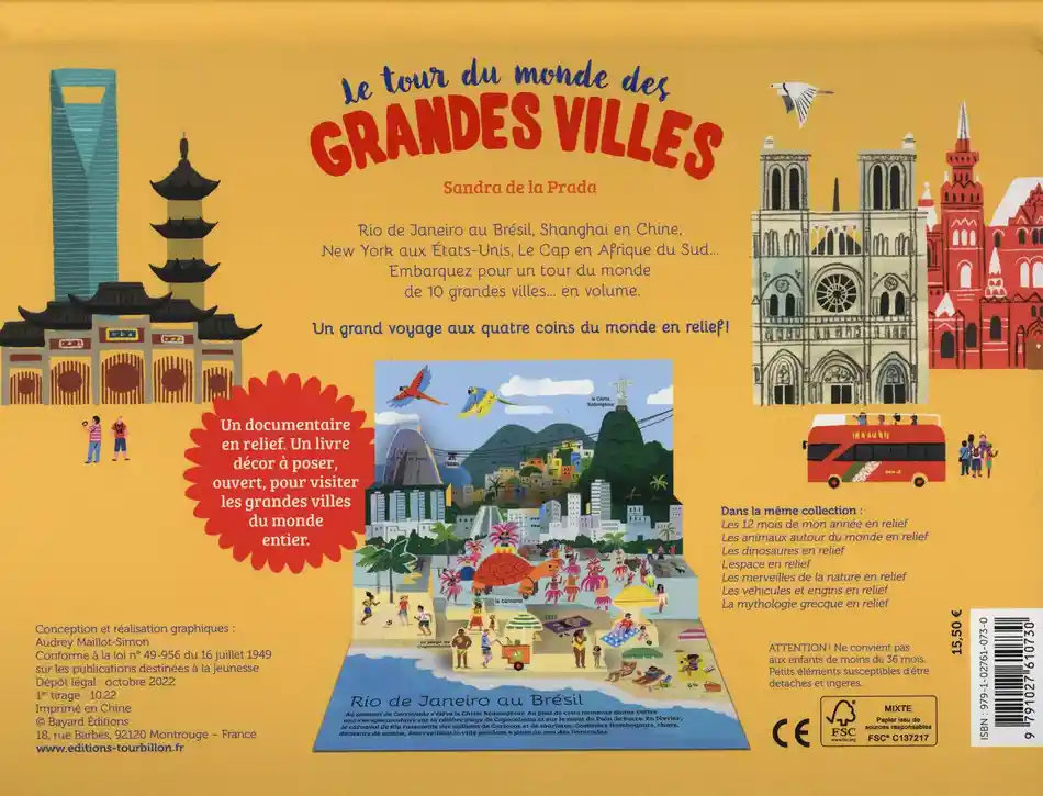 LE TOUR DU MONDE DES GRANDES VILLES EN RELIEF